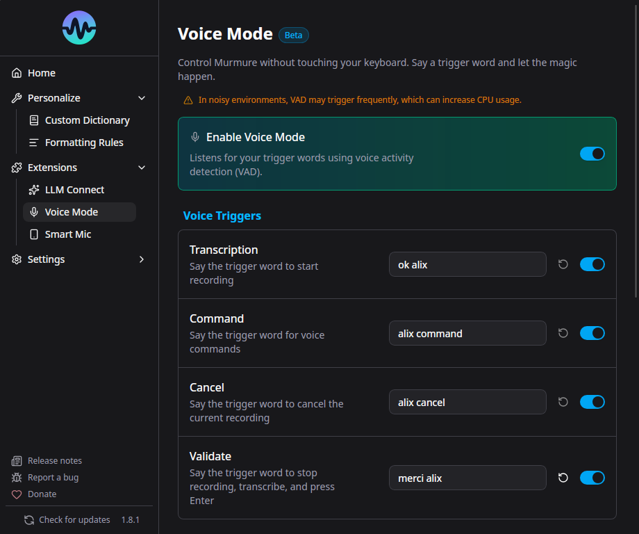 Voice Mode